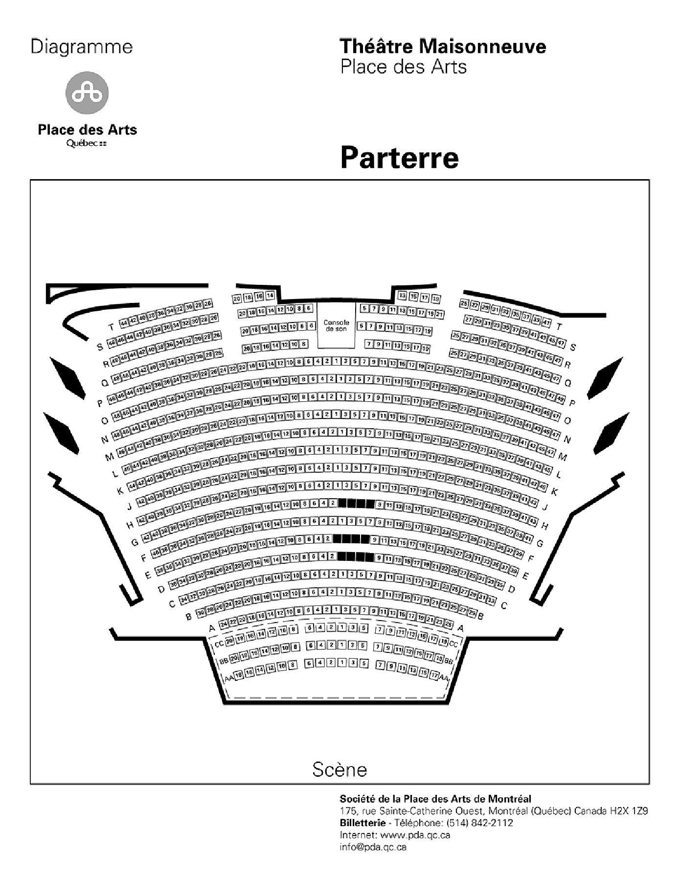 Theatre Maisonneuve Montreal Seating Chart